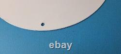 Vintage Esso Gasoline Sign Advertising Gas Pump Yankee Baseball Porcelain Sign