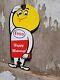 Vintage Esso Sign Motor Oil Boy Plaque Old Happy Motoring Service Porcelain Sign