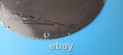 Vintage Fender Sign Guitars Amplifiers Music Porcelain Gas Station Sign