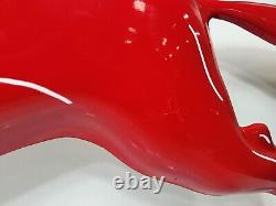 Vintage Fiberglass 48 x 36 Mobil Pegasus Horse Logo Sign Red
