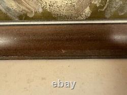 Vintage Florence Walsh Signed Oil on Board Portrait Painting of Woman