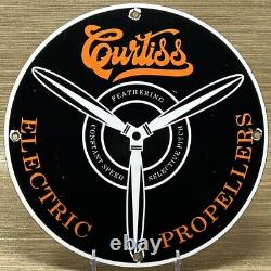 Vintage Fly Curtiss Porcelain Sign Gas Station Pump Plate Motor Oil Auto