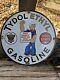 Vintage Flying A Gasoline Porcelain Gas Tydol Service Station Pump Plate Sign