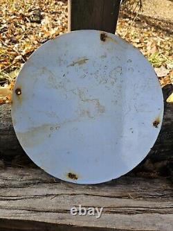 Vintage Flying A Gasoline Porcelain Gas Tydol Service Station Pump Plate Sign