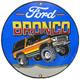 Vintage Ford Bronco Porcelain Sign Gas Automobile Service Motor Co Trucks Dealer