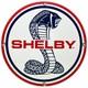 Vintage Ford Shelby Cobra Porcelain Dealership Sign Gas Station Pump Plate Oil