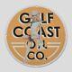 Vintage Gilf Coast Oil 1982 Oil Porcelain Gas Pump Sign
