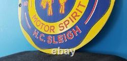 Vintage Golden Fleece Motor Oils Porcelain Gas Service Station Pump Plate Sign