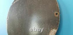 Vintage Golden Fleece Motor Oils Porcelain Gas Service Station Pump Plate Sign