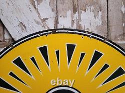 Vintage Golden West Gasoline Sign Old Porcelain Sign 30 Gas Station Petroliana