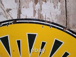 Vintage Golden West Gasoline Sign Old Porcelain Sign 30 Gas Station Petroliana