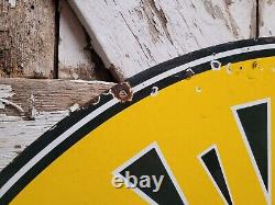 Vintage Golden West Gasoline Sign Old Porcelain Sign 30 Gas Station Petroliana
