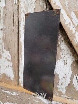Vintage Good Gulf Porcelain Sign Petroleum Oil Gas Station Service Pump Plate