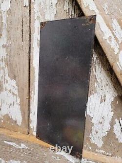 Vintage Good Gulf Porcelain Sign Petroleum Oil Gas Station Service Pump Plate