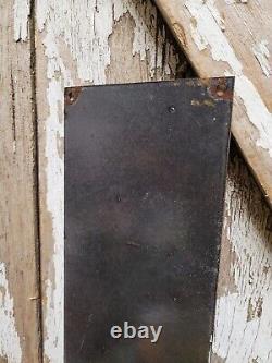 Vintage Good Gulf Porcelain Sign Petroleum Oil Gas Station Service Pump Plate