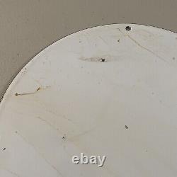 Vintage Goodyear Porcelain Sign Gas Oil Aviation Tire Auto Repair Ad Pump Plate