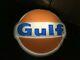 Vintage Gulf Oil Gas Dealer Lighted Sign 21