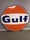 Vintage Gulf Porcelain Sign Gas Oil Ford Chevy