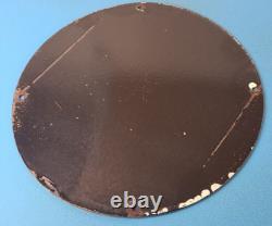 Vintage Gun Sign Ithaca Firearm Sales Porcelain Gas Oil Pump Plate Store Sign