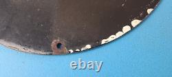 Vintage Gun Sign Ithaca Firearm Sales Porcelain Gas Oil Pump Plate Store Sign