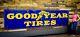 Vintage Huge 14' Goodyear Porcelain Oil & Gas Station Sign 1930's Rare Will Ship
