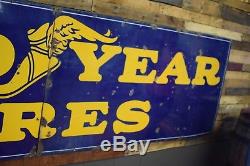Vintage HUGE 14' Goodyear Porcelain Oil & Gas Station Sign 1930's RARE Will Ship