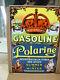 Vintage Heavy Porcelain Sign Red Crown Gasoline & Polarine -stanard Oil Gas Pump