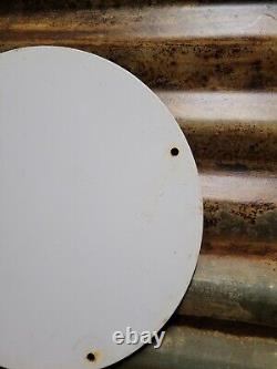 Vintage Hudson Porcelain Sign Motor Oil Gas Pump Plate Automobile Supply 12