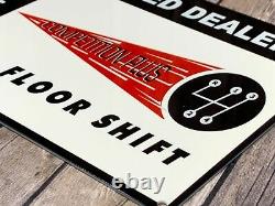 Vintage Hurst Floor Shifter Metal Advertising Dealer Sign Competition Gas Oil