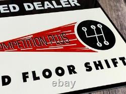 Vintage Hurst Floor Shifter Metal Advertising Dealer Sign Competition Gas Oil