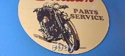 Vintage Indian Motorcycle Sign Porcelain Metal Magic Service Parts Gas Sign