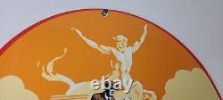 Vintage Indian Motorcycles Sign Gas Pump Service Station Porcelain Sign