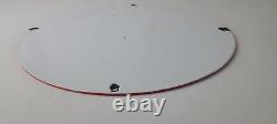 Vintage Indian Motorcycles Sign Gas Pump Service Station Porcelain Sign
