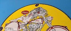 Vintage Indian Motorcycles Sign Porcelain Gas Pump Service Station Sign