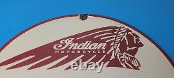 Vintage Indian Motorcycles Sign Snoopy Biker Sign Gas Pump Porcelain Sign
