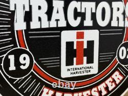 Vintage International Harvester Porcelain Dealer Sign Gasoline Gas Oil Tractor