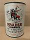 Vintage Invader Oil Can 1 Quart Knight Horse Dragon Philadelphia Pa Sign Rare