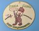 Vintage Ithaca Guns Sign Firearm Sales Shop Porcelain Gas Oil Pump Plate Sign