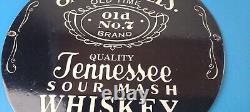 Vintage Jack Daniels Sign Whiskey Beverage Liquor Bar Cave Porcelain Gas Sign