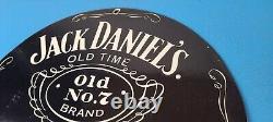 Vintage Jack Daniels Sign Whiskey Beverage Liquor Bar Cave Porcelain Gas Sign