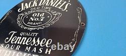 Vintage Jack Daniels Sign Whiskey Beverage Liquor Bar Cave Porcelain Gas Sign
