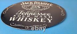Vintage Jack Daniels Sign Whiskey Beverage Liquor Bar Cave Porcelain Gas Sign
