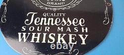 Vintage Jack Daniels Sign Whiskey Beverage Liquor Bar Cave Porcelain Gas Sign