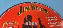 Vintage Jim Beam Porcelain 007 James Bond Bourbon & Soda Beverage Pump Sign