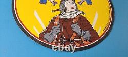 Vintage Kanotex Sign Aviation Gas Pump Service Automobile Motor Sign
