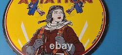 Vintage Kanotex Sign Aviation Gas Pump Service Automobile Motor Sign