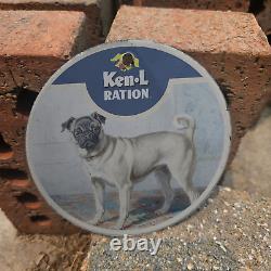 Vintage Ken-l Ration Porcelain Gas Oil 4.5 Sign