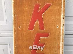 Vintage Kendall Motor Oil Tin Sign Not Porcelain 1970's Rare Vintage Collectible