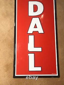 Vintage Kendall Motor Oil Vertical Sign Embossed 57 X 12 Inches