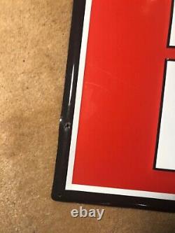 Vintage Kendall Motor Oil Vertical Sign Embossed 57 X 12 Inches